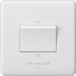 Knightsbridge - Curved Edge Fan Isolator Switch - Luminosity Designs Ltd