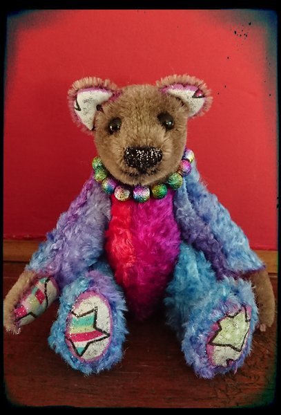 Kitty B Bears - Custom Made Mini Jointed Bear. - Luminosity Designs Ltd