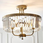 Paris 3 Light Semi Flush Fitting