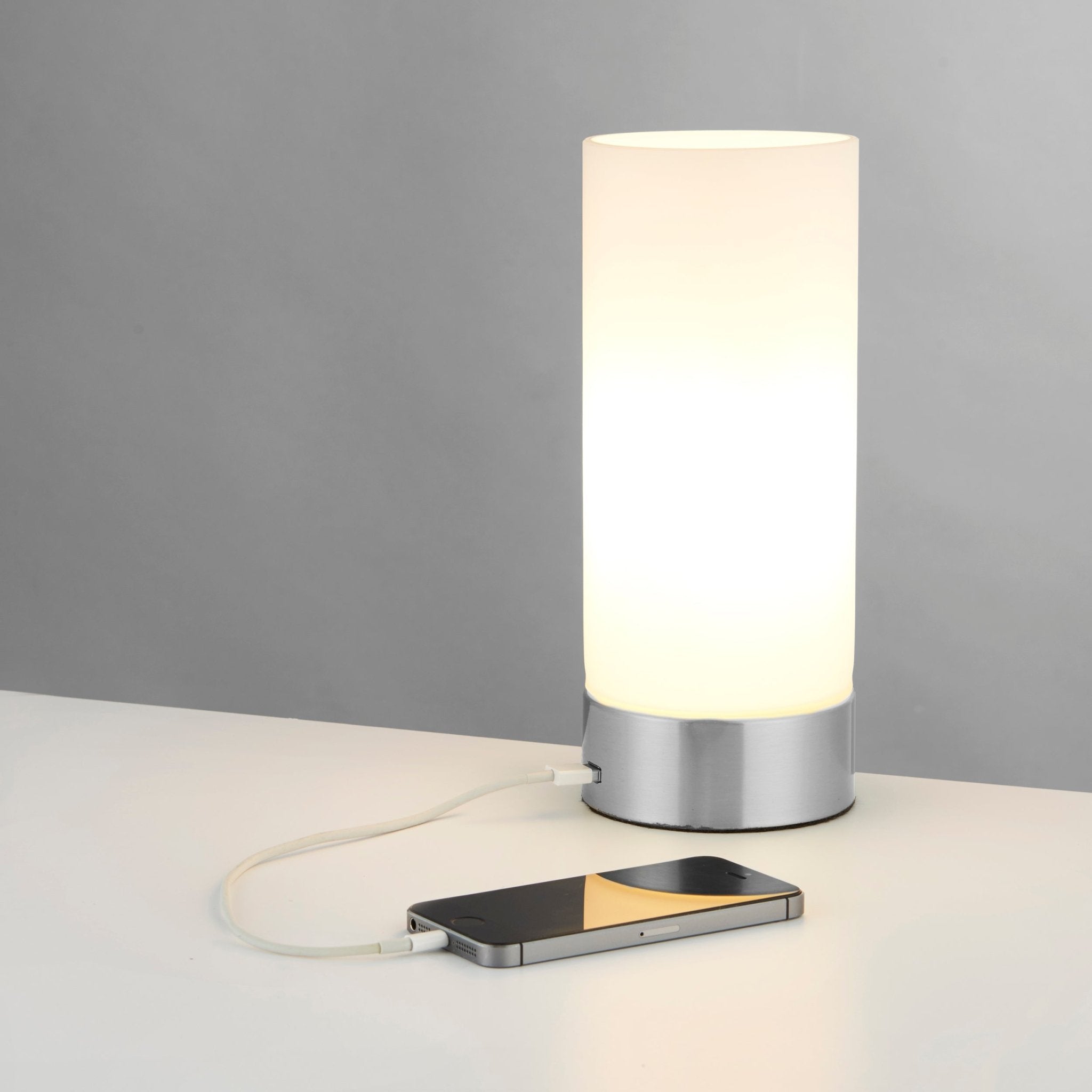 Endon - Dara Touch Table Lamp with USB Socket - Luminosity Designs Ltd