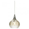 Oaks Lighting - Darby Single Pendant With Faceted Glass and Chrome Tint (1241 CH Oaks) - Luminosity Designs Ltd