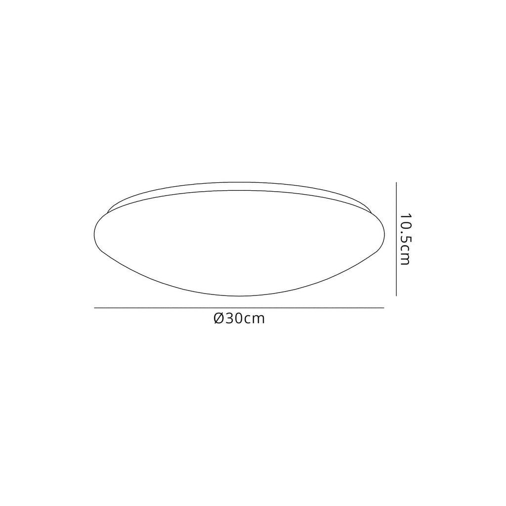 Luminosity Designs - Dawn Ceiling Flush Light - Luminosity Designs Ltd