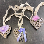 TG Arts - Decorated Wooden Wicker Heart - Small - Luminosity Designs Ltd
