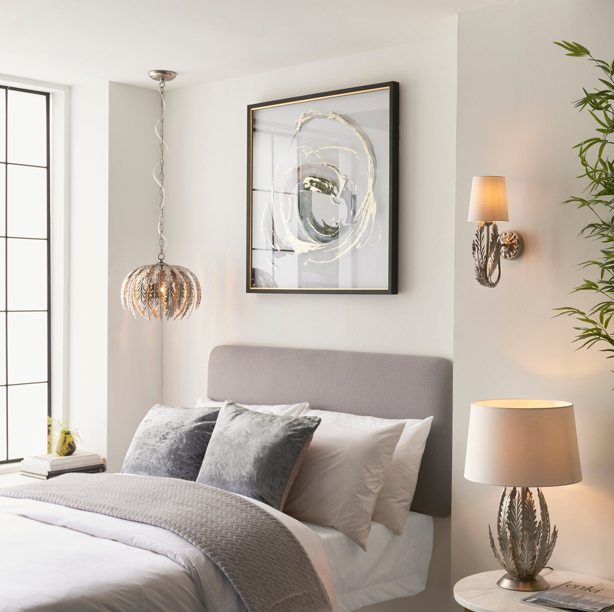 Endon - Delphine Table Lamp with Shade - Luminosity Designs Ltd
