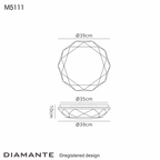 Mantra - Diamante I Sparkle Ceiling Light - Luminosity Designs Ltd