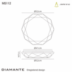 Mantra - Diamante I Sparkle Ceiling Light - Luminosity Designs Ltd