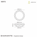Mantra - Diamante SMART, Sparkle Ceiling Light (App / Remote Controlled) - Luminosity Designs Ltd