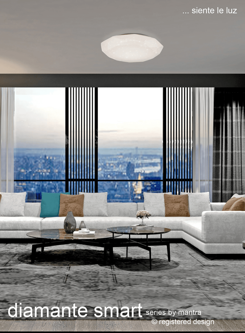 Mantra - Diamante SMART, Sparkle Ceiling Light (App / Remote Controlled) - Luminosity Designs Ltd