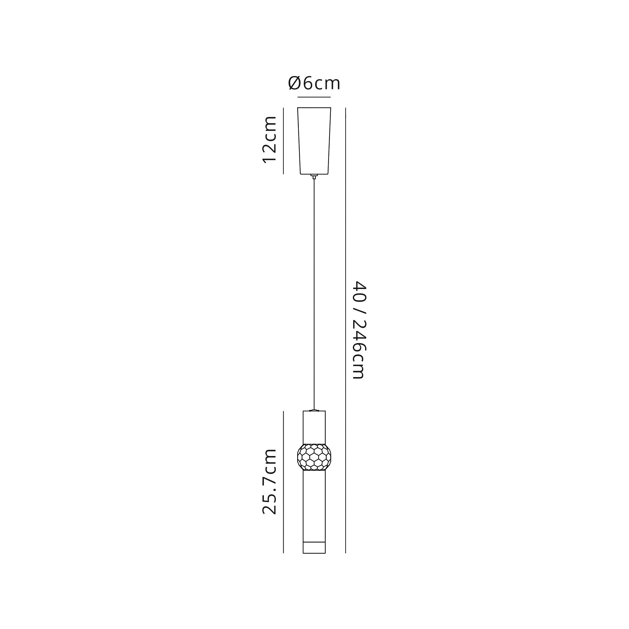 Luminosity Designs - Diva Single Pendant - Luminosity Designs Ltd