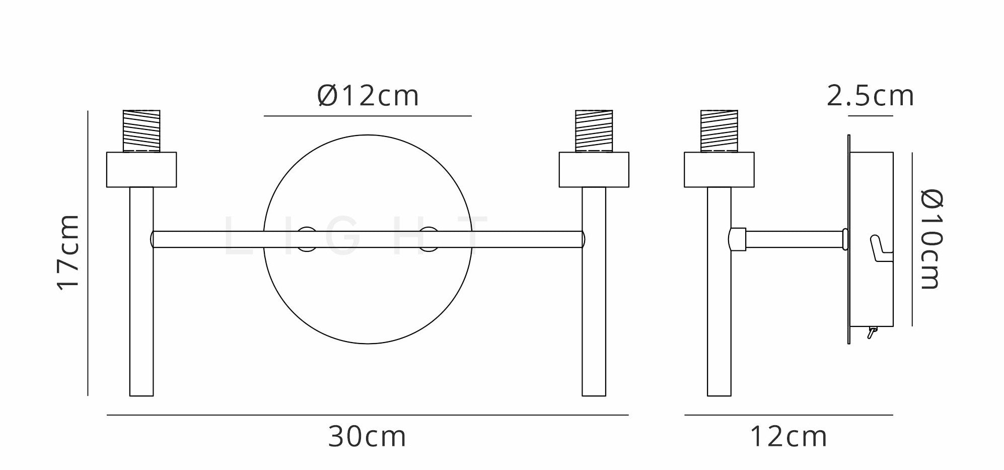 Luminosity Designs - Double Baron Wall Light - Luminosity Designs Ltd