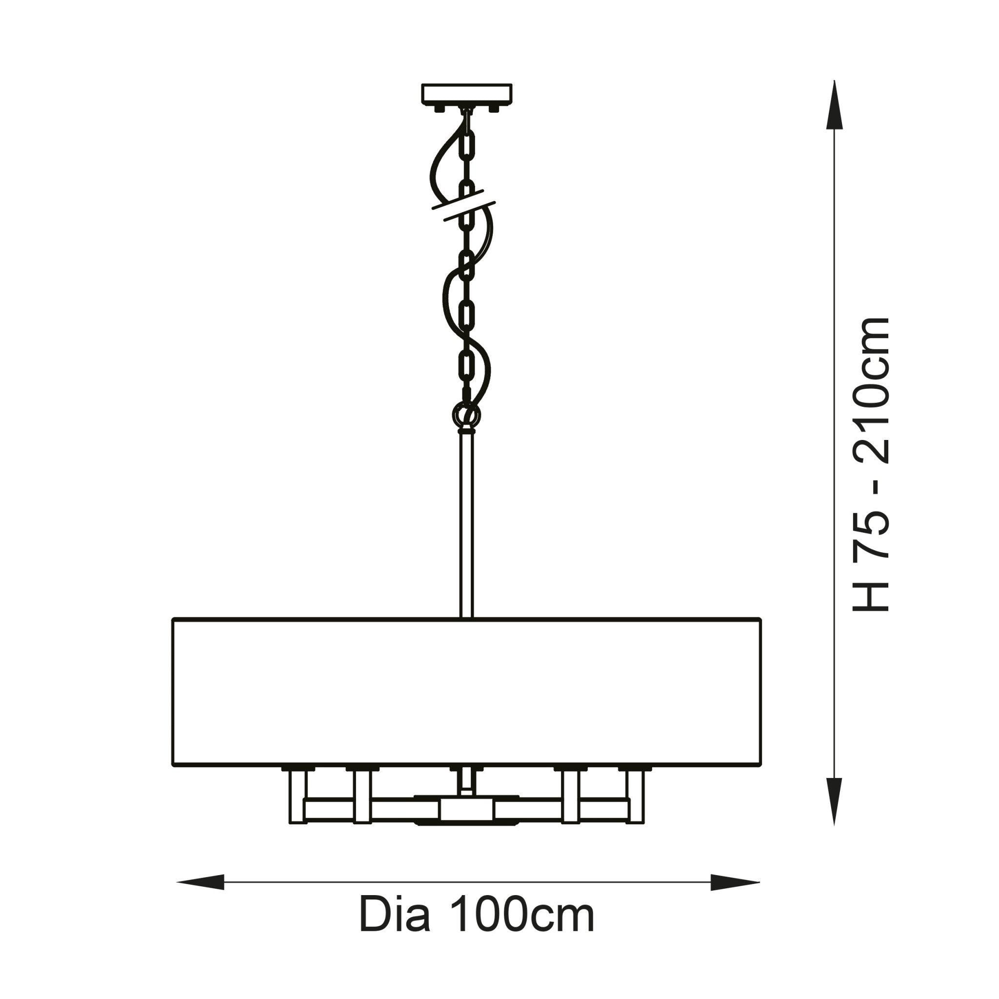 Luminosity Designs - Dove Armed Pendant and Shade - Luminosity Designs Ltd