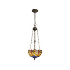 Blue and Yellow Summer Chandelier Style Uplighter Pendant