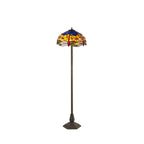 Blue and Yellow Summer Tiffany Floor Lamp