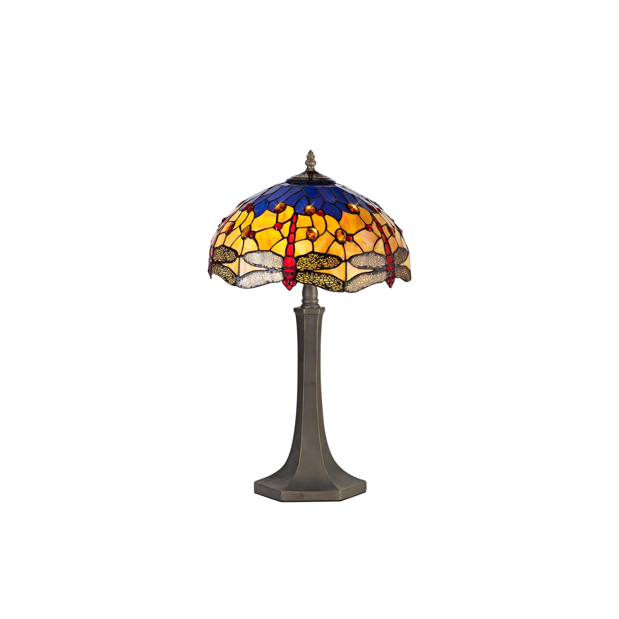 Blue and Yellow Summer Tiffany Table Lamp