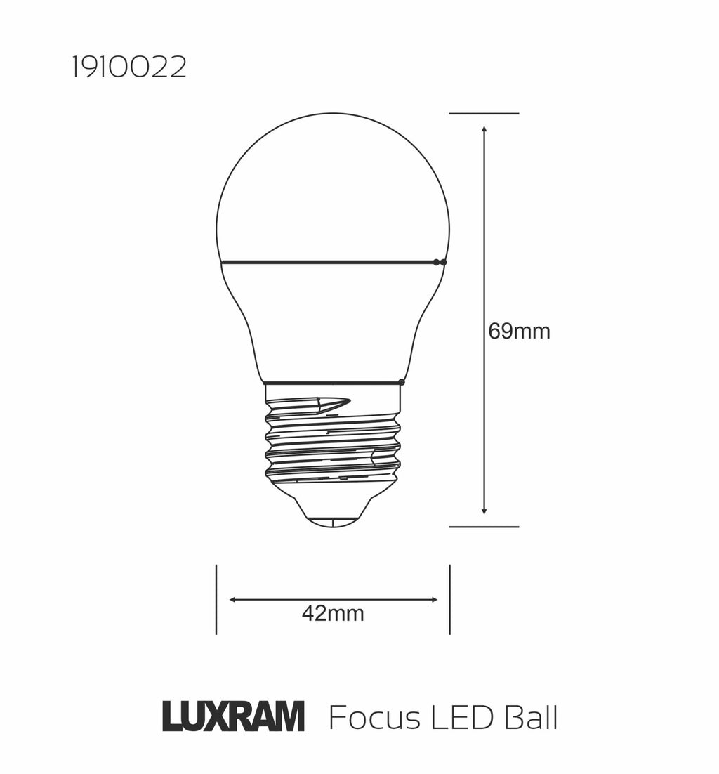 Luxram - Duo Pack LED Thermal Plastic Golf Ball Bulb - Luminosity Designs Ltd