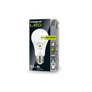 Integral LED - Dusk to Dawn LED GLS Thermoplastic Bulb - Luminosity Designs Ltd