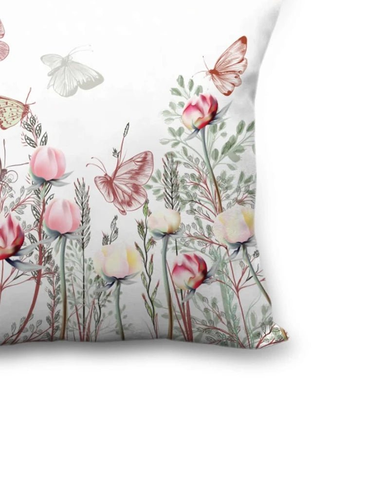 Luminosity Designs - Dusky Springtime Flowers Cushion - Luminosity Designs Ltd