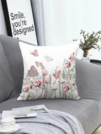 Luminosity Designs - Dusky Springtime Flowers Cushion - Luminosity Designs Ltd