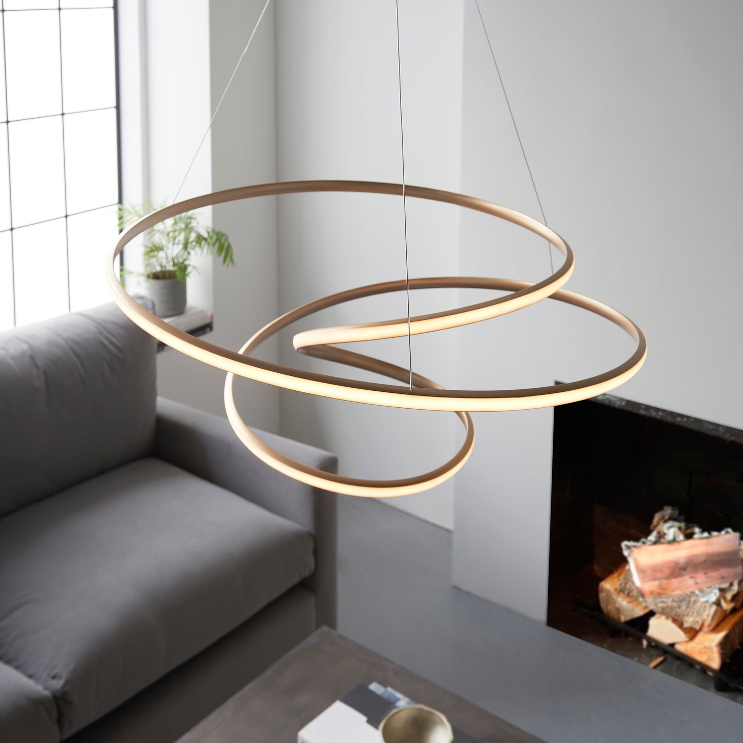 Eddy Satin Gold Neon Light