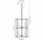 Luminosity Designs - Elsa Crystal Column Lantern - Luminosity Designs Ltd
