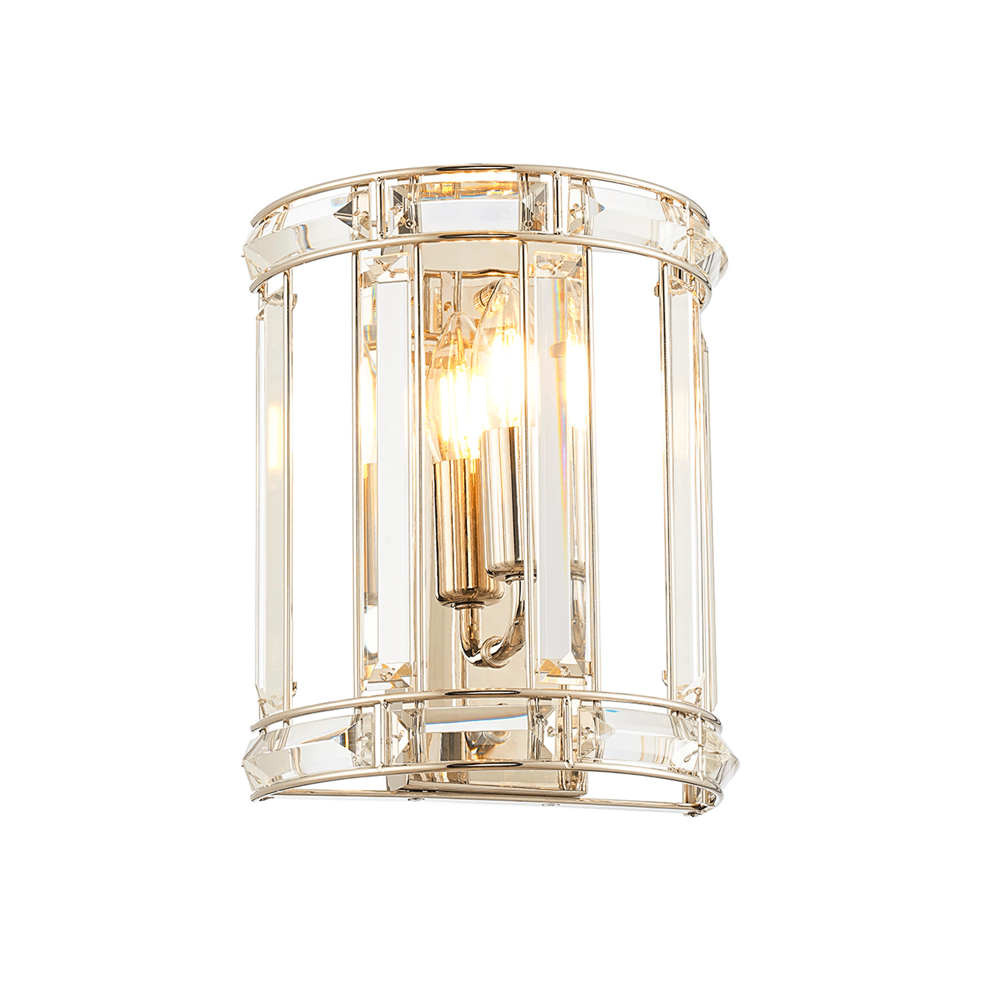 Luminosity Designs - Elsa Crystal Curved Wall Light - Luminosity Designs Ltd