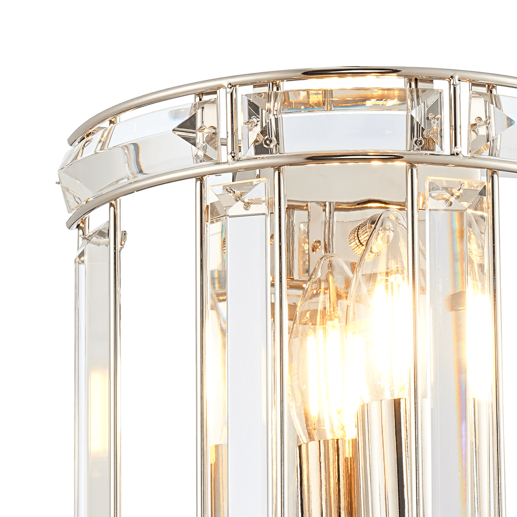 Luminosity Designs - Elsa Crystal Curved Wall Light - Luminosity Designs Ltd