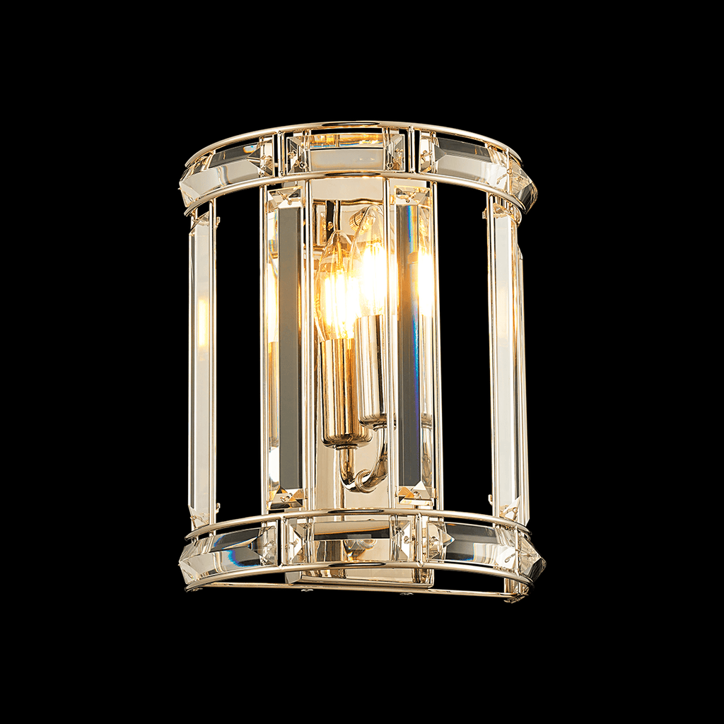 Luminosity Designs - Elsa Crystal Curved Wall Light - Luminosity Designs Ltd