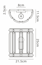 Luminosity Designs - Elsa Crystal Curved Wall Light - Luminosity Designs Ltd