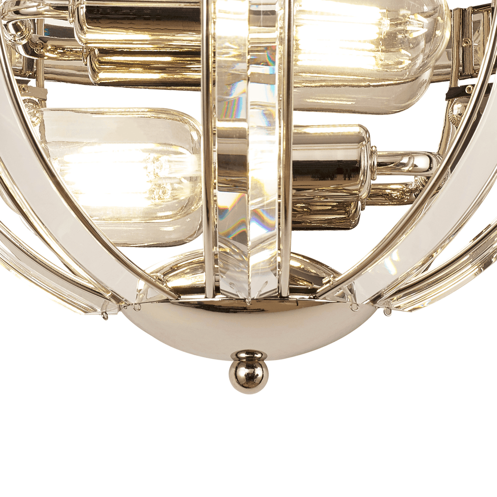 Luminosity Designs - Elsa Crystal Half Round Wall Light - Luminosity Designs Ltd