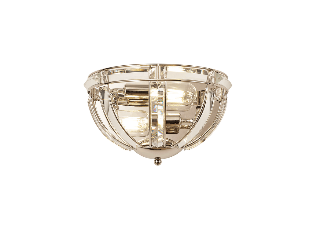 Luminosity Designs - Elsa Crystal Half Round Wall Light - Luminosity Designs Ltd