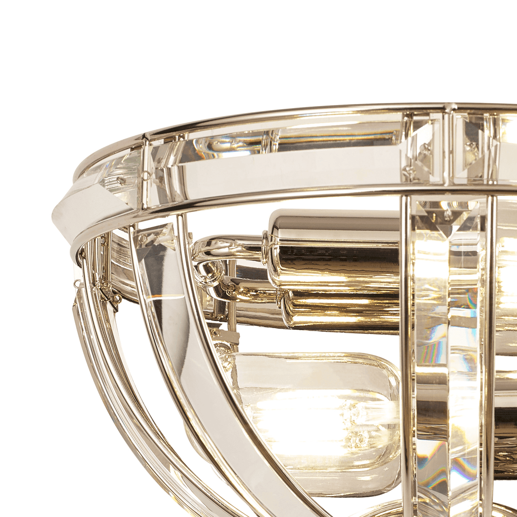 Luminosity Designs - Elsa Crystal Half Round Wall Light - Luminosity Designs Ltd