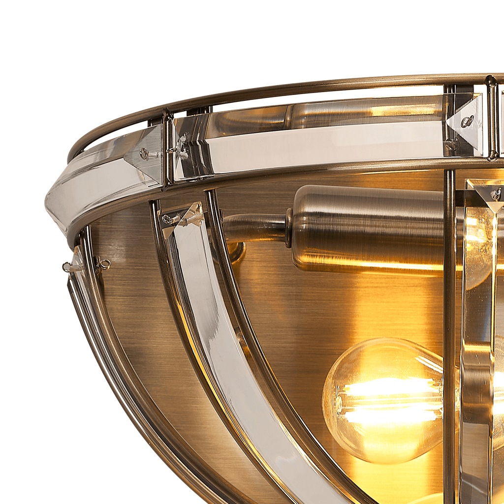 Luminosity Designs - Elsa Crystal Half Round Wall Light - Luminosity Designs Ltd