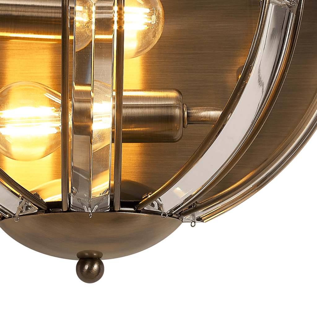 Luminosity Designs - Elsa Crystal Half Round Wall Light - Luminosity Designs Ltd