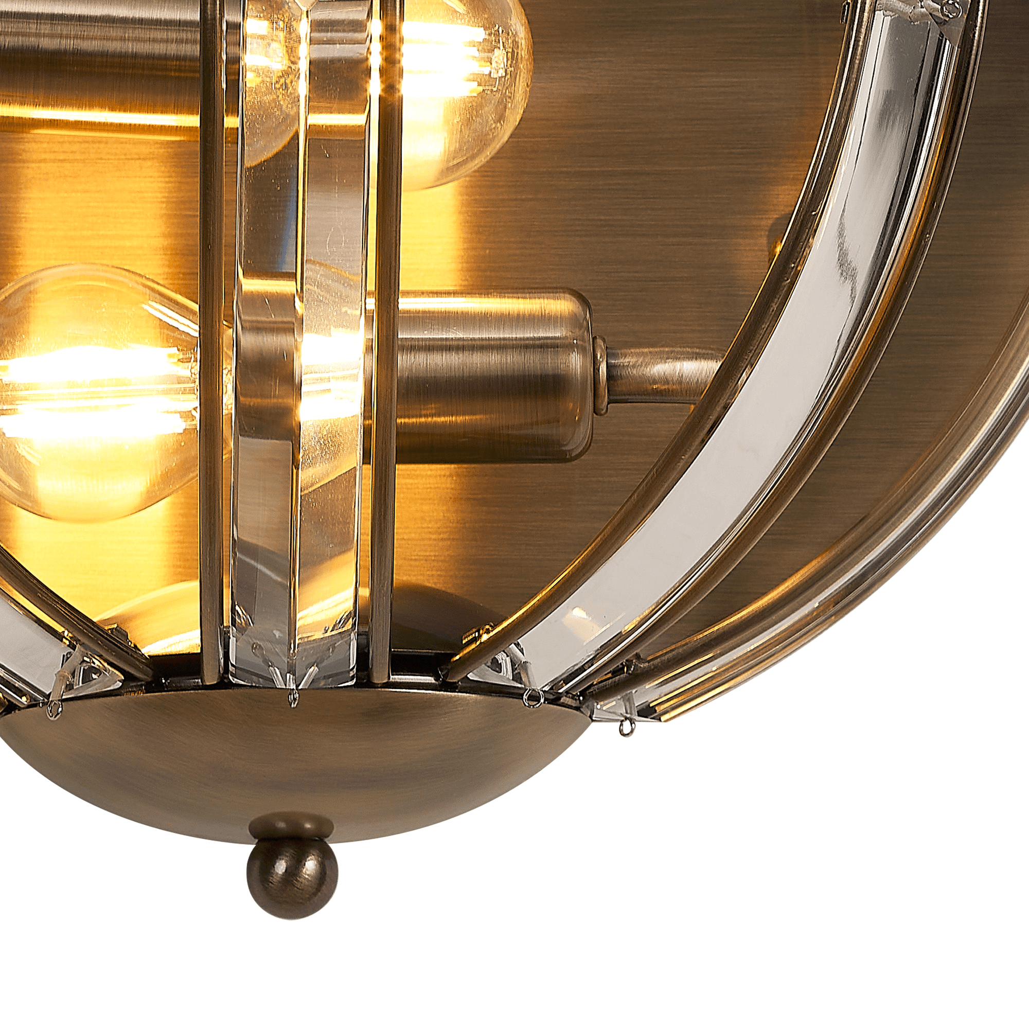 Luminosity Designs - Elsa Crystal Half Round Wall Light - Luminosity Designs Ltd