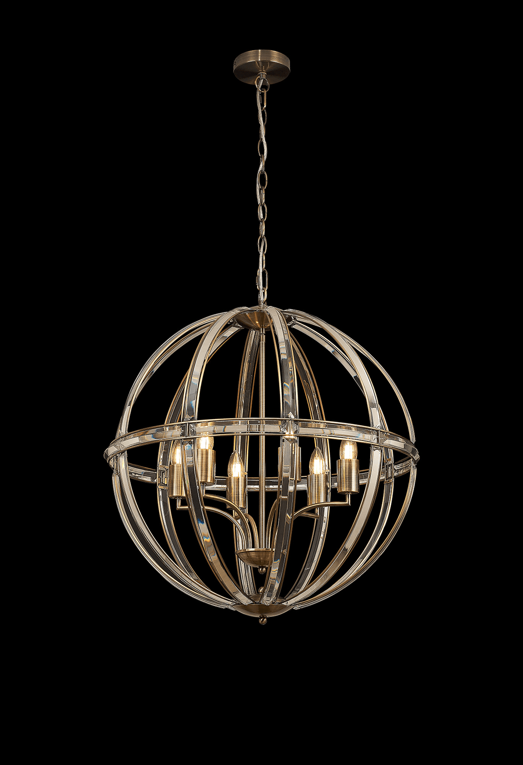 Luminosity Designs - Elsa Crystal Large Globe Lantern - Luminosity Designs Ltd