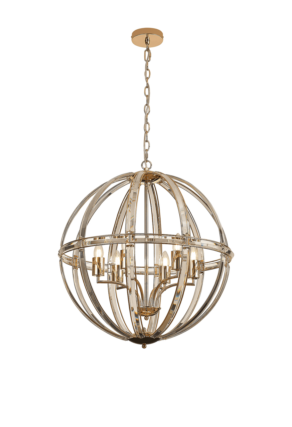 Luminosity Designs - Elsa Crystal Large Globe Lantern - Luminosity Designs Ltd