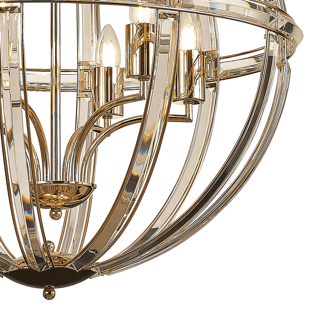 Luminosity Designs - Elsa Crystal Large Globe Lantern - Luminosity Designs Ltd