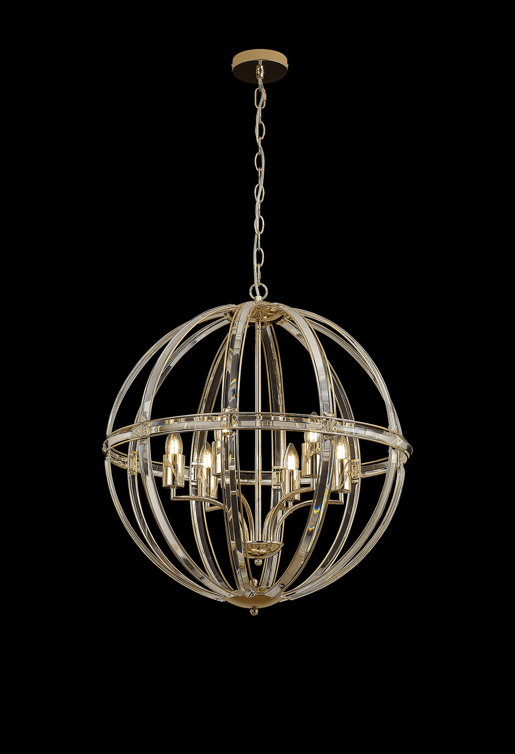 Luminosity Designs - Elsa Crystal Large Globe Lantern - Luminosity Designs Ltd