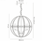 Luminosity Designs - Elsa Crystal Large Globe Lantern - Luminosity Designs Ltd