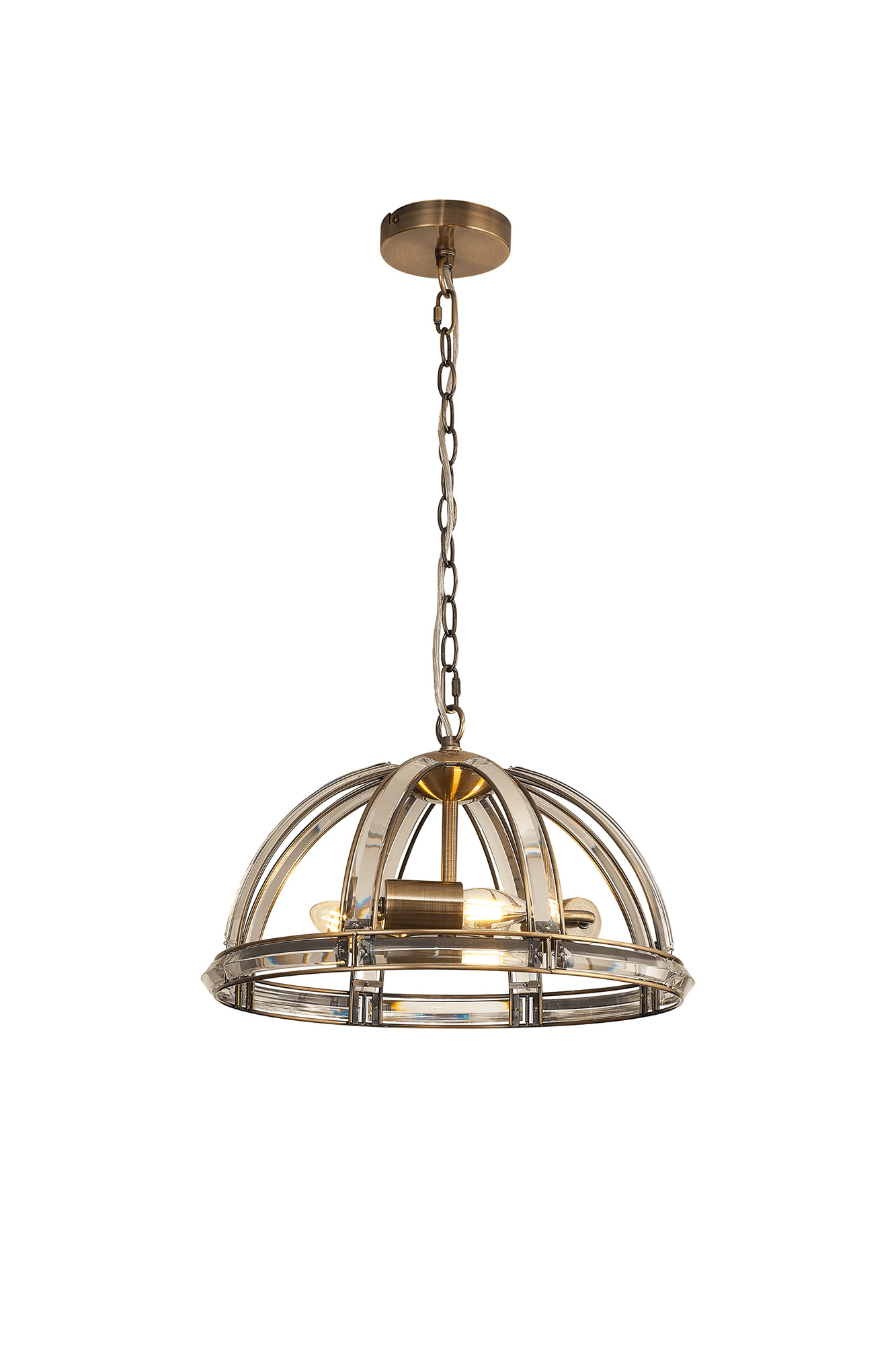 Luminosity Designs - Elsa Crystal Medium Half Lantern - Luminosity Designs Ltd