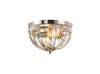 Luminosity Designs - Elsa Crystal Small Flush Lantern - Luminosity Designs Ltd