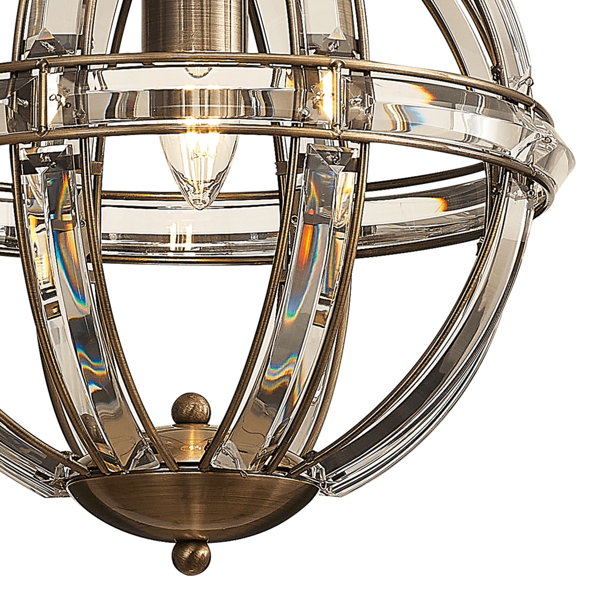 Luminosity Designs - Elsa Crystal Small Globe Lantern - Luminosity Designs Ltd