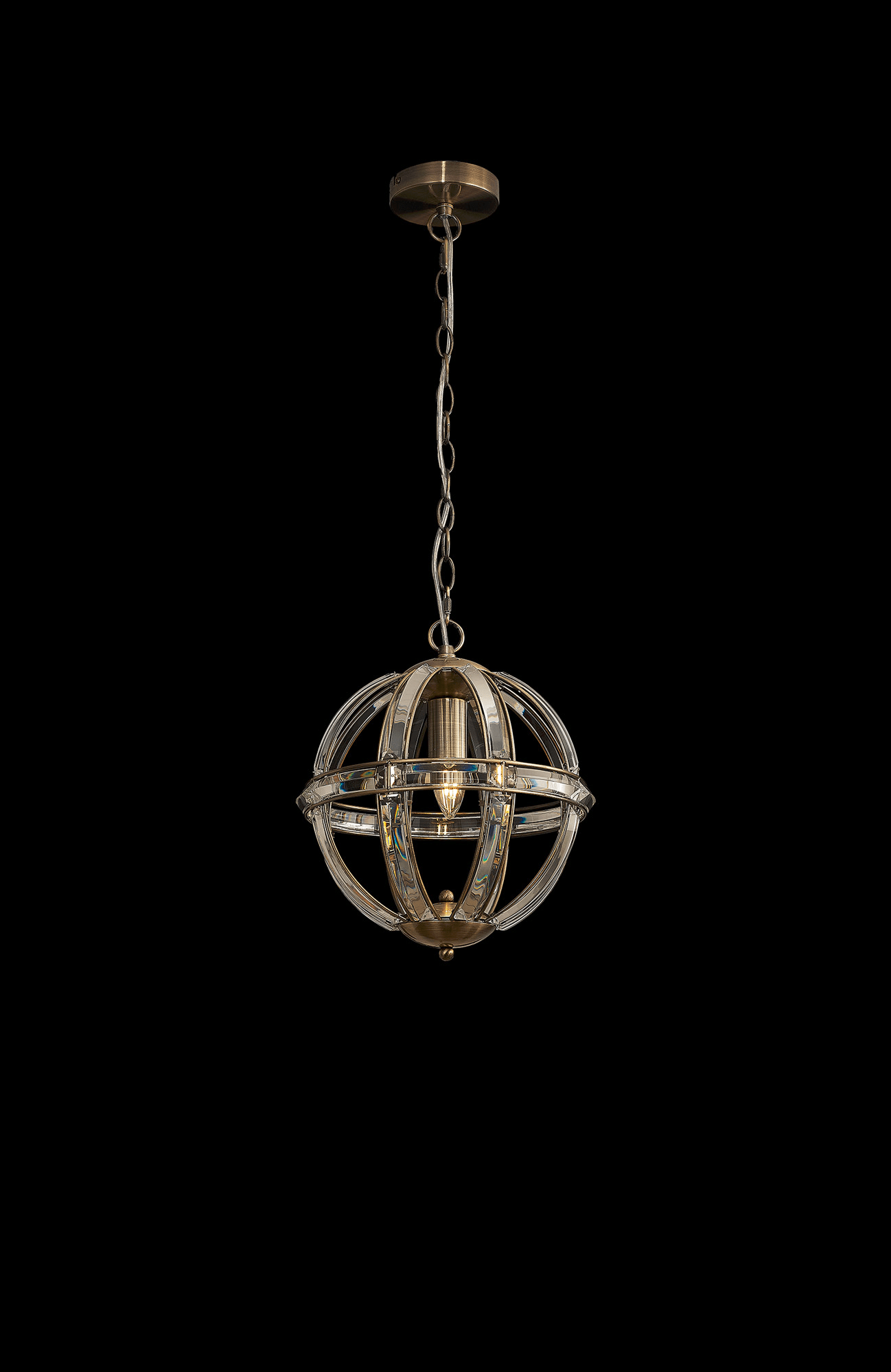 Luminosity Designs - Elsa Crystal Small Globe Lantern - Luminosity Designs Ltd