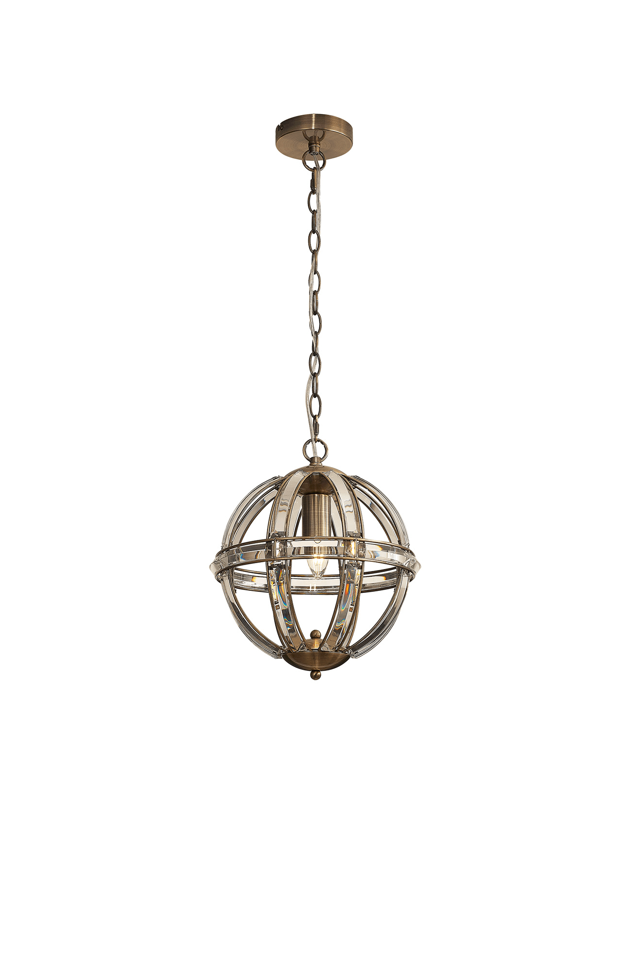 Luminosity Designs - Elsa Crystal Small Globe Lantern - Luminosity Designs Ltd