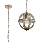 Luminosity Designs - Elsa Crystal Small Globe Lantern - Luminosity Designs Ltd