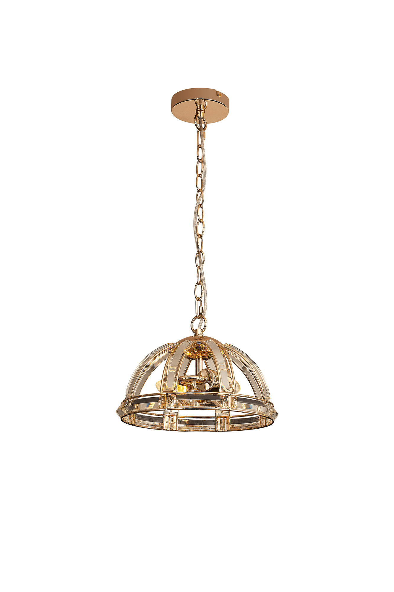 Luminosity Designs - Elsa Crystal Small Half Globe Lantern - Luminosity Designs Ltd