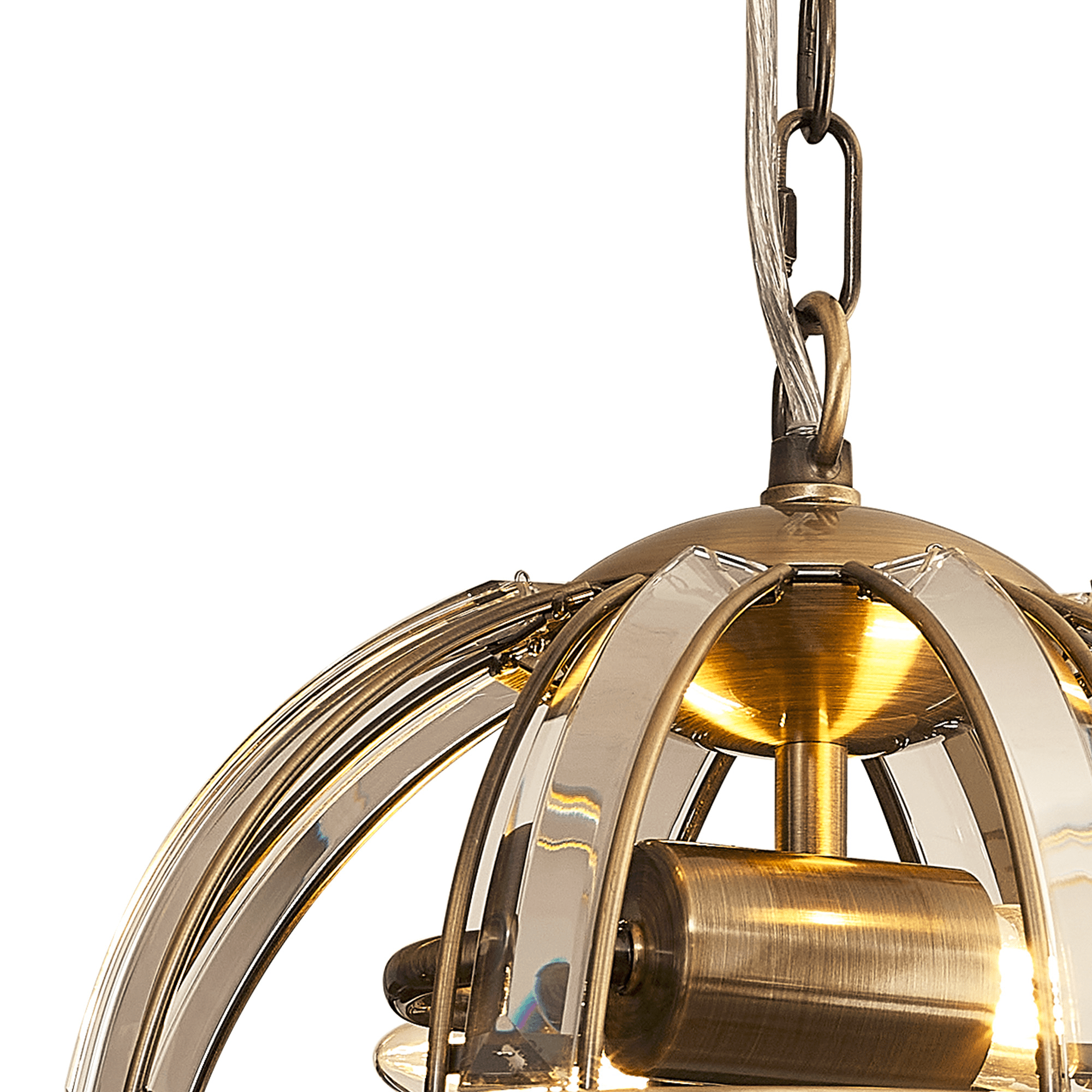 Luminosity Designs - Elsa Crystal Small Half Globe Lantern - Luminosity Designs Ltd