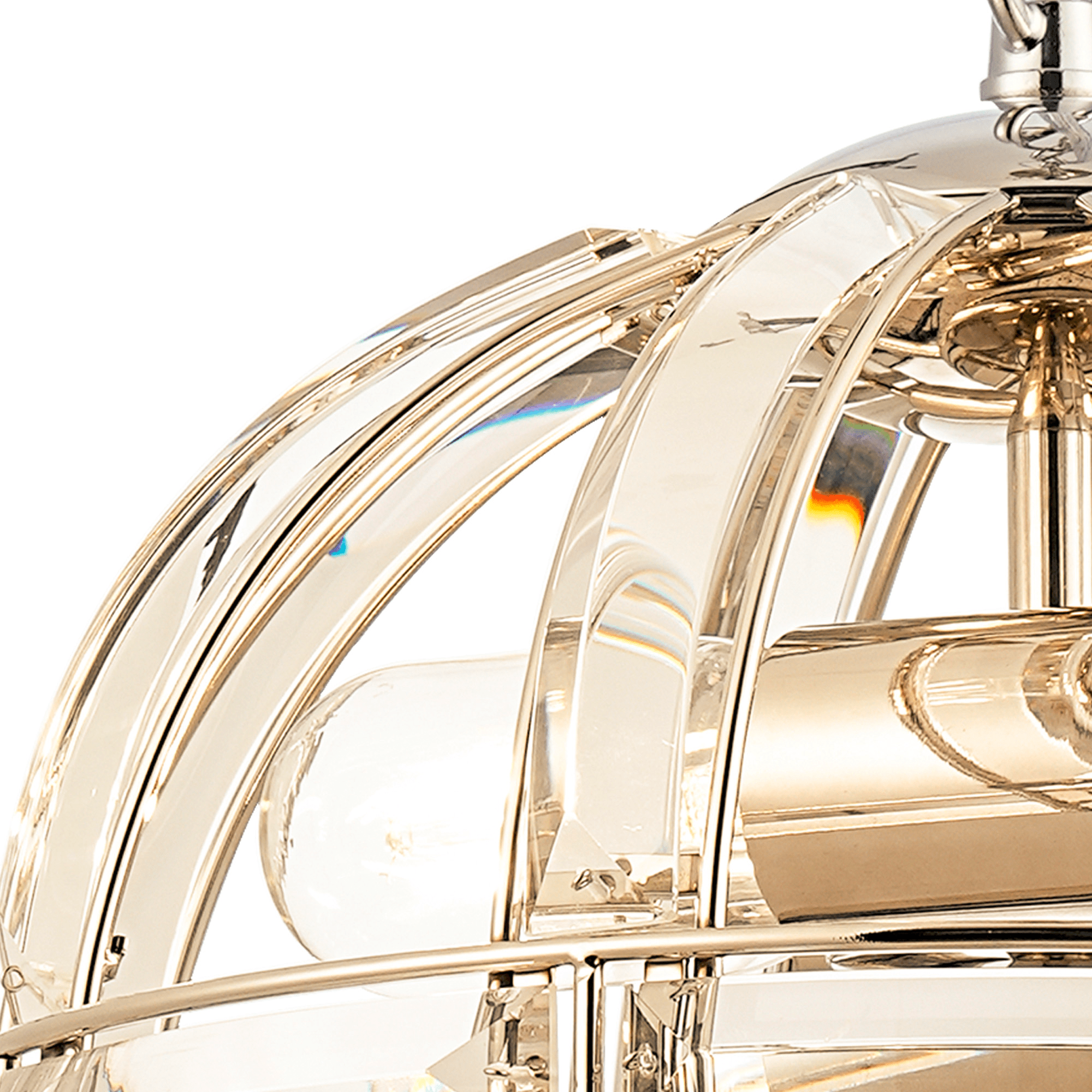 Luminosity Designs - Elsa Crystal Small Half Globe Lantern - Luminosity Designs Ltd