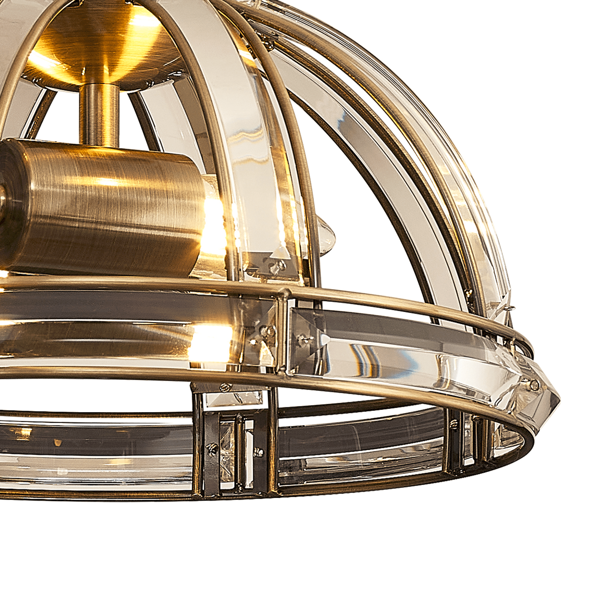 Luminosity Designs - Elsa Crystal Small Half Globe Lantern - Luminosity Designs Ltd