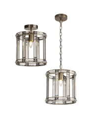 Luminosity Designs - Elsa Crystal Small Lantern - Pendant or Flush - Luminosity Designs Ltd